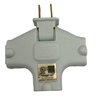 Projex Grounded 3 outlets Swivel Tap Adapter CL-204/09PRJ